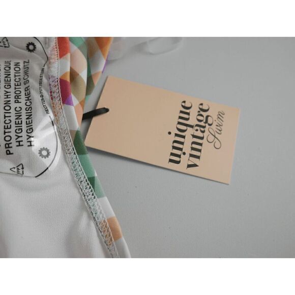 Unique vintage Pastel madras Gingham Monroe Swim Bottom 1X - Picture 6 of 6